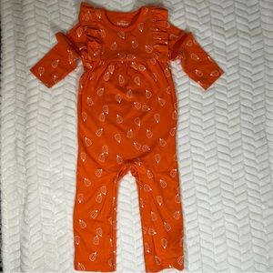 ***$5 BUNDLE*** Cat & Jack Pumpkin Jumpsuit